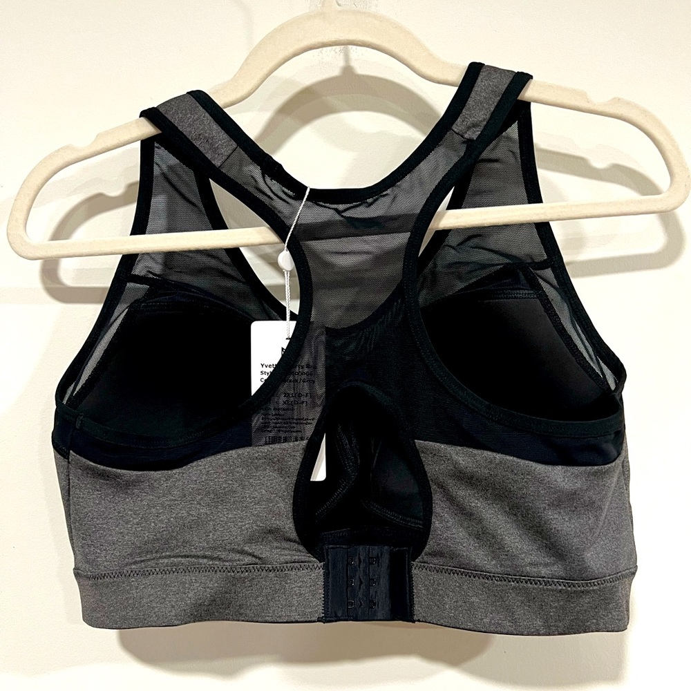 Yvette Shift Racerback Mesh Padded Running Bra - Picture 2 of 3